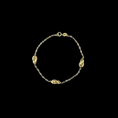 Bracelet 3 Forçats 6 mm